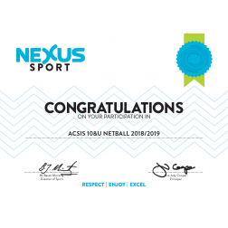 Nexus Sport Certificate (test)